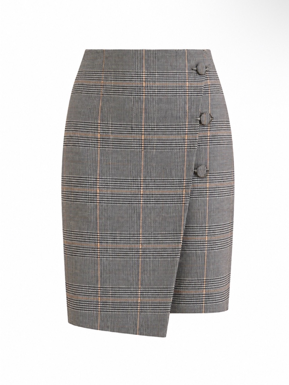 Carolina Belle Gray Plaid Pencil Skirt - Size 12